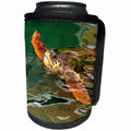 3dRose Hands Up For A Clean Ocean Loggerhead Turtle - Can Cooler Bottle Wrap (cc-370986)