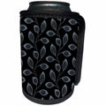 3dRose Climbing Leaves Botanical Foliage Repeat Pattern Grey - Can Cooler Bottle Wrap (cc-371000)