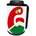 3dRose Cute Red And Green Christmas Monogram Initial G - Can Cooler Bottle Wrap (cc-371215)
