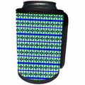 3dRose Image of Tiny Purple And Green Pattern - Can Cooler Bottle Wrap (cc-371328)