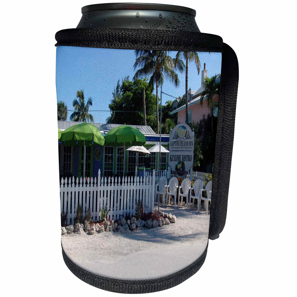 3dRose Image of Famous Key Lime Bistro On Captiva Island... - Can Cooler Bottle Wrap (cc-371725)