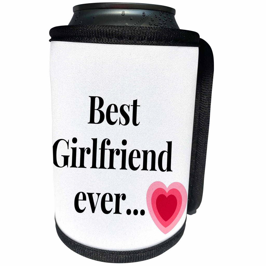 3dRose Image of A Red Heart with A Text - Can Cooler Bottle Wrap (cc-371743)