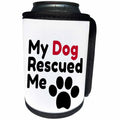 3dRose Image of a Paw with A Text - Can Cooler Bottle Wrap (cc-371746)