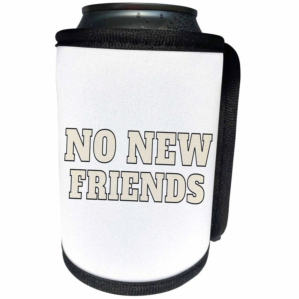3dRose Unique Text about Friendship - Can Cooler Bottle Wrap (cc-371750)