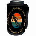 3dRose Diamond Peak, Nevada. Woman skier. Yellow, black - Can Cooler Bottle Wrap (cc-374890)