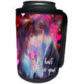 3dRose Valentines Day. My heart beats for you. Adorable... - Can Cooler Bottle Wrap (cc-374919)
