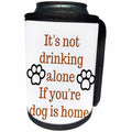 3dRose Image of a Paw Print with a Text - Can Cooler Bottle Wrap (cc-375045)