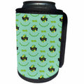 3dRose St Patricks Day Four Leaf Clovers Bouquets Pattern - Can Cooler Bottle Wrap (cc-375320)