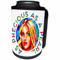 3dRose Blonde woman - As precious as a pearl. Cool romantic... - Can Cooler Bottle Wrap (cc-375634)