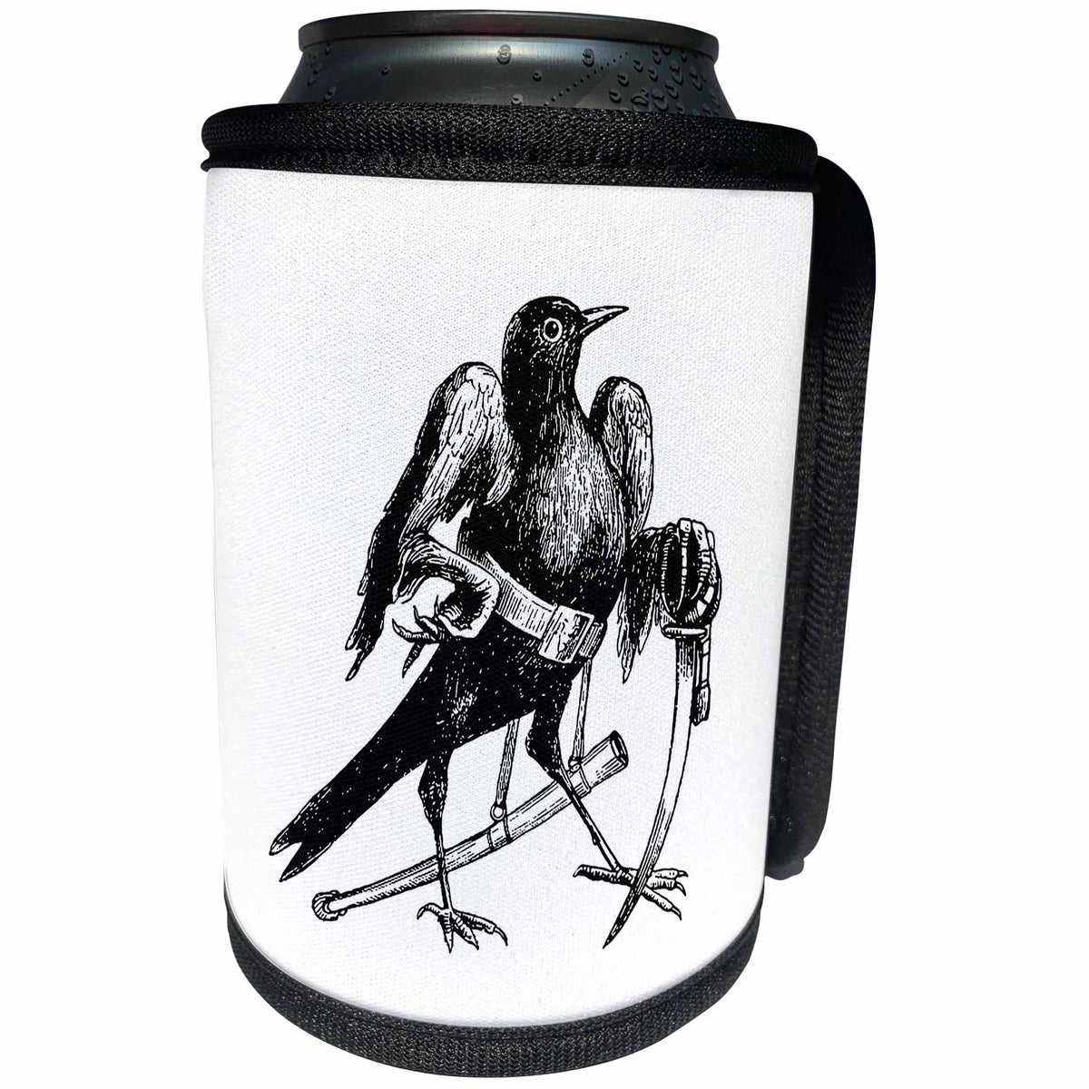 3dRose Occultist Blackbird Personification Dictionnaire... - Can Cooler Bottle Wrap (cc-375704)