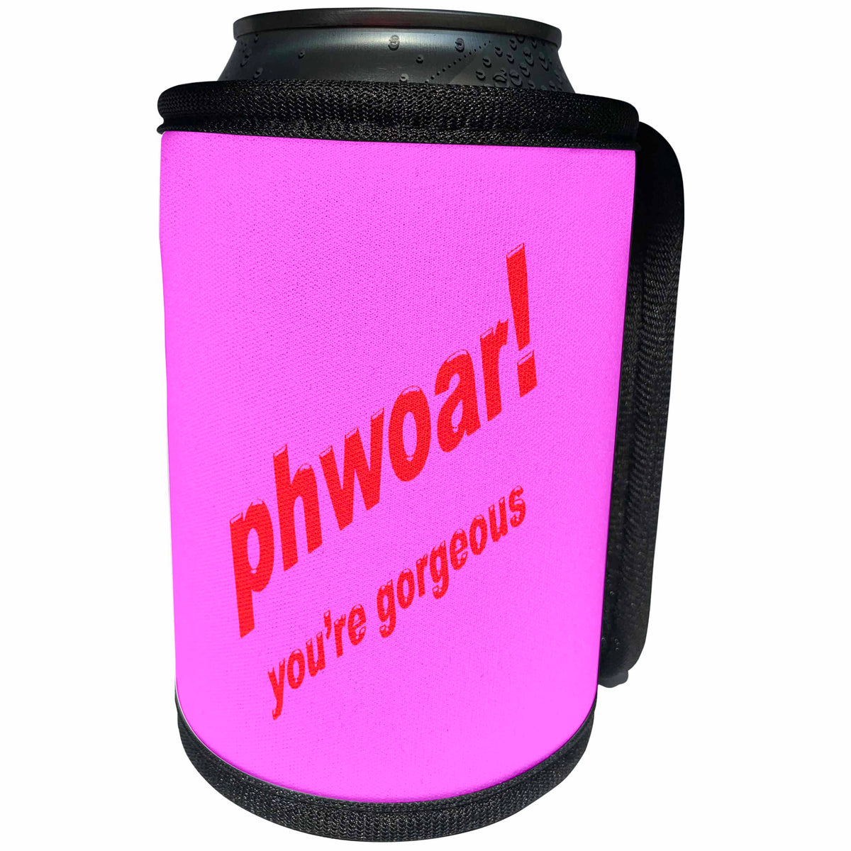 3dRose Phwoar You Are Gorgeous Fun Text - Can Cooler Bottle Wrap (cc-375765)