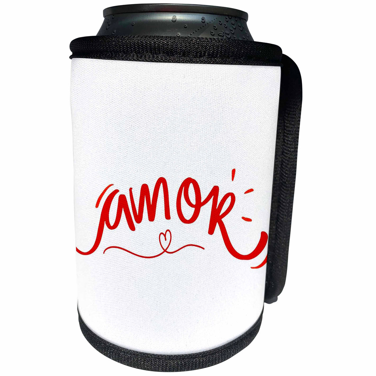 3dRose 3dRose - Rosette - Valentine Quotes - Amor - Can Cooler Bottle Wrap (cc-375963)