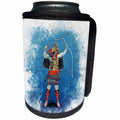 3dRose A Kibamusha samurai archer preparing to draw a bow - Can Cooler Bottle Wrap (cc-376336)