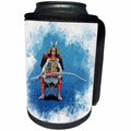 3dRose A Kibamusha samurai archer seated before using his bow - Can Cooler Bottle Wrap (cc-376340)
