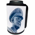 3dRose Eisenhower military statue portrait - Can Cooler Bottle Wrap (cc-376363)