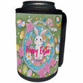 3dRose Happy Easter, anime style smiling bunny, painted eggs,... - Can Cooler Bottle Wrap (cc-376425)