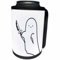 3dRose Funny Ghost Holding a Knife - Can Cooler Bottle Wrap (cc-376476)