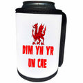 3dRose Dim yn yr un cae Welsh Rugby Union Dragon Not In The... - Can Cooler Bottle Wrap (cc-376694)