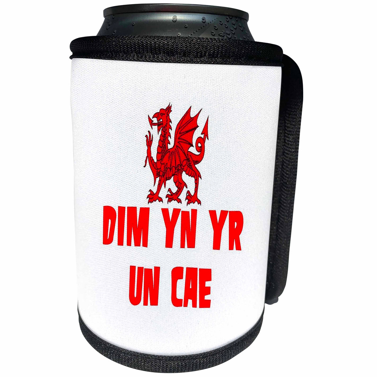 3dRose Dim yn yr un cae Welsh Rugby Union Dragon Not In The... - Can Cooler Bottle Wrap (cc-376694)