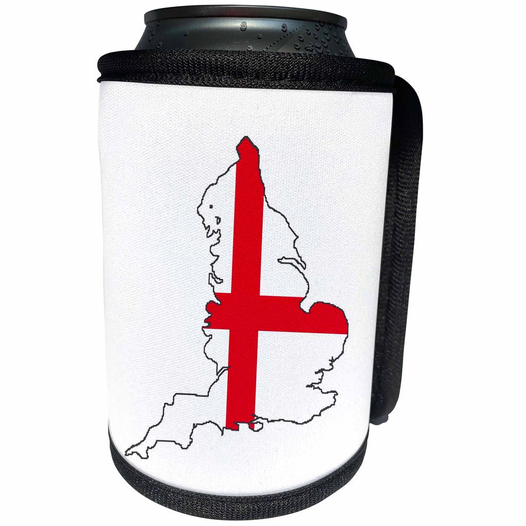 3dRose England Rugby Fan St George Cross Flag - Can Cooler Bottle Wrap (cc-376699)