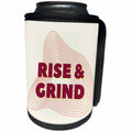 3dRose Gym Text of Rise and Grind - Can Cooler Bottle Wrap (cc-376848)