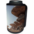 3dRose Future settlement on Mars protected by natural rock... - Can Cooler Bottle Wrap (cc-377063)