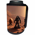 3dRose Industrial robots and androids on Mars. Funny digital... - Can Cooler Bottle Wrap (cc-377080)
