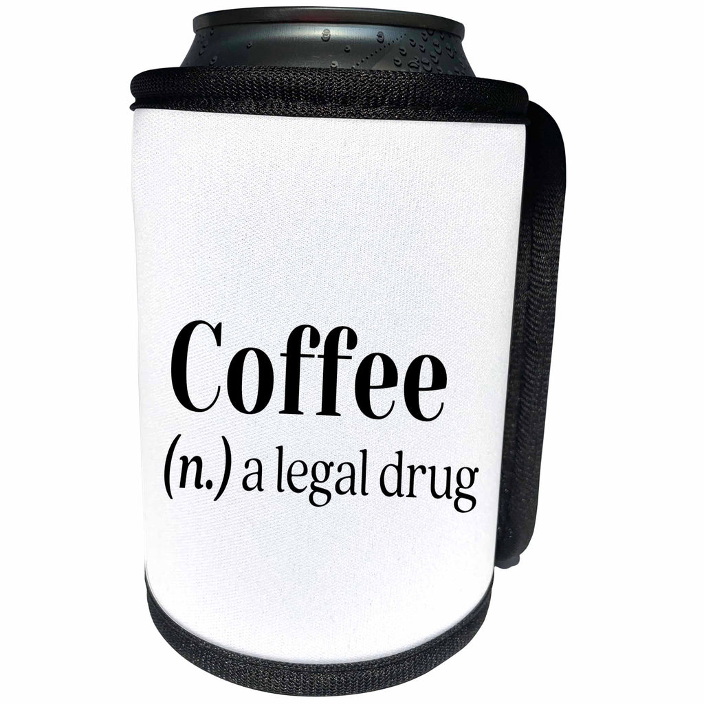 3dRose Coffee A Legal Drug Funny Dictionary - Can Cooler Bottle Wrap (cc-377118)