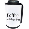 3dRose Coffee A Legal Drug Funny Dictionary - Can Cooler Bottle Wrap (cc-377118)