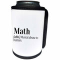 3dRose Math Mental Abuse To Human Funny Dictionary - Can Cooler Bottle Wrap (cc-377120)