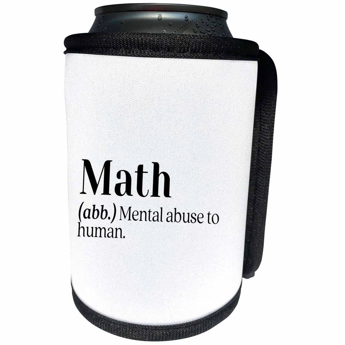 3dRose Math Mental Abuse To Human Funny Dictionary - Can Cooler Bottle Wrap (cc-377120)