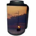 3dRose Kike Calvo Cuba - Sailing boat at sunset Cuba - Can Cooler Bottle Wrap (cc_37742)