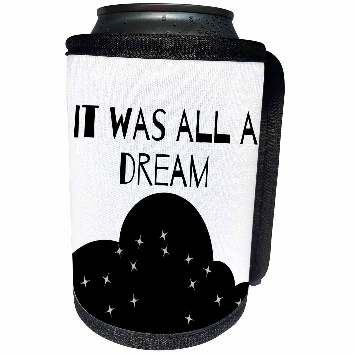 3dRose Image of a Clouds with a Text - Can Cooler Bottle Wrap (cc-377455)