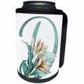 3dRose Green Boho Lily Monogram Initial D - Can Cooler Bottle Wrap (cc-377500)