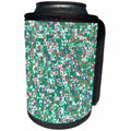 3dRose Random chaotic triangle mosaic pattern background design - Can Cooler Bottle Wrap (cc-377789)