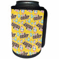 3dRose Happy Easter and Easter Egg Pattern - Can Cooler Bottle Wrap (cc-377807)