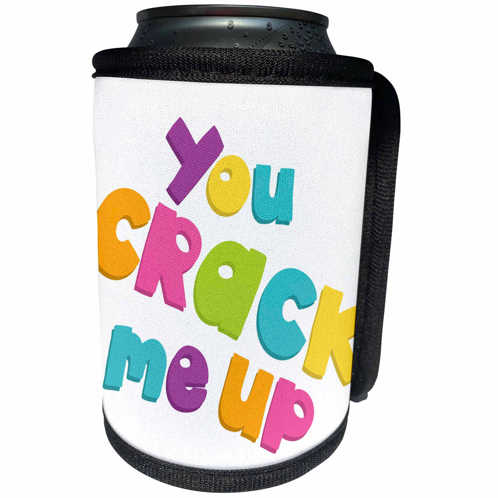 3dRose You Crack Me Up Funny Easter Saying - Can Cooler Bottle Wrap (cc-377814)