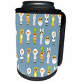 3dRose Cute Children In Easter Costumes Pattern - Can Cooler Bottle Wrap (cc-377843)