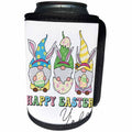 3dRose Happy Easter Yall Easter Gnomes Illustration - Can Cooler Bottle Wrap (cc-377852)