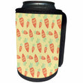 3dRose Anne Marie Baugh - Easter - Happy Easter Carrots Pattern - Can Cooler Bottle Wrap (cc-377856)