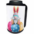 3dRose Cute Easter Gnome Bunny Sitting On Three Easter Eggs - Can Cooler Bottle Wrap (cc-377878)