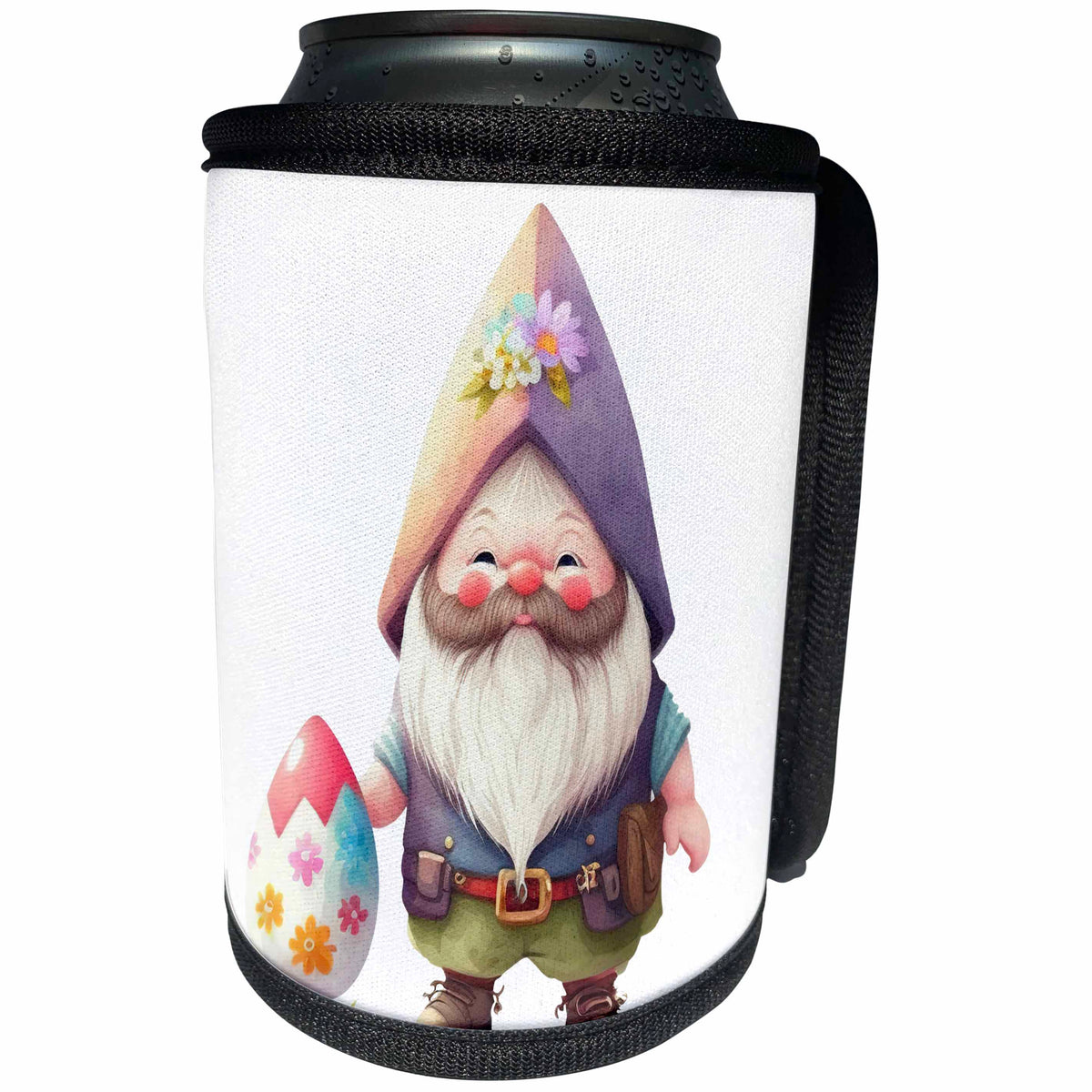3dRose Cute Easter Gnome In An Easter Egg Hat Illustration - Can Cooler Bottle Wrap (cc-377884)