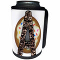 3dRose Coffee Beans and Donut Monogram Initial A - Can Cooler Bottle Wrap (cc-378210)