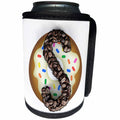 3dRose Coffee Beans and Donut Monogram Initial S - Can Cooler Bottle Wrap (cc-378224)