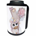 3dRose Cute Pink Unicorn Monogram Initial Y - Can Cooler Bottle Wrap (cc-378268)