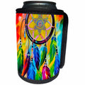 3dRose Fantastic dreamcatcher with colorful feathers. Digital... - Can Cooler Bottle Wrap (cc-378655)