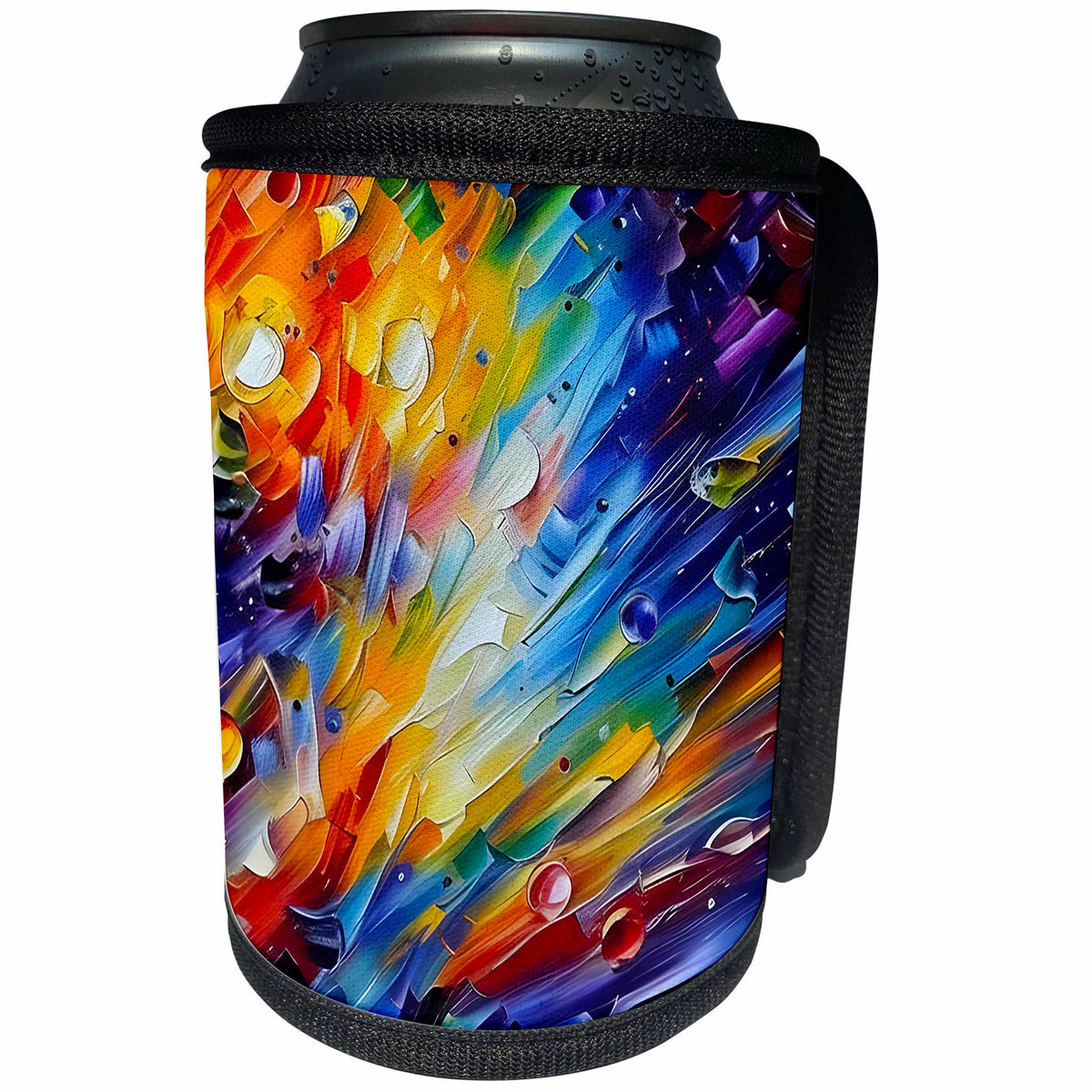 3dRose Supernova explosion. Deep space abstract art. Colorful... - Can Cooler Bottle Wrap (cc-378682)