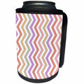 3dRose Zigzag Colorful Printable Art - Can Cooler Bottle Wrap (cc-378687)