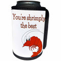 3dRose Image a Shrimp with Funny Text - Can Cooler Bottle Wrap (cc-378693)