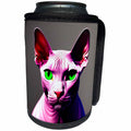 3dRose Stunning Sphynx cat with green eyes. Beautiful digital... - Can Cooler Bottle Wrap (cc-378756)